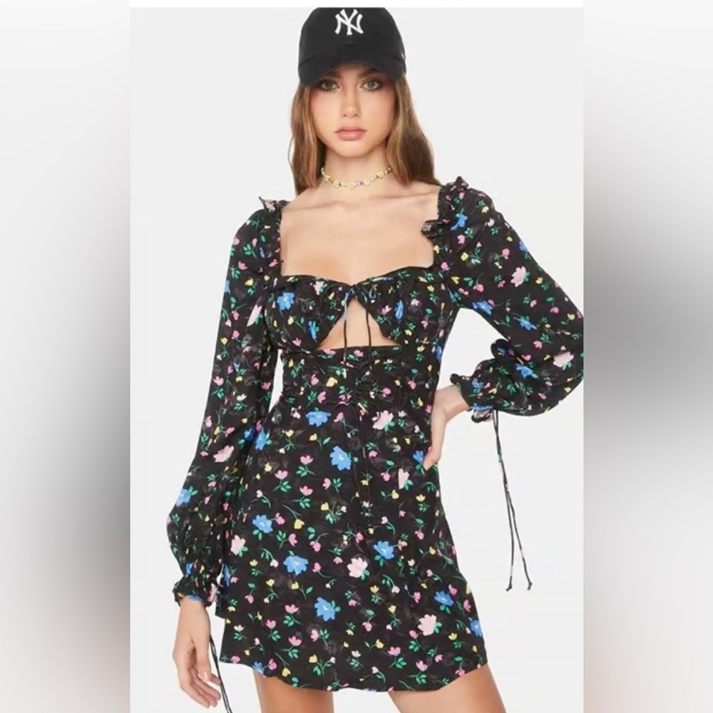 EUC For Love & Lemons Lexy Floral Dress